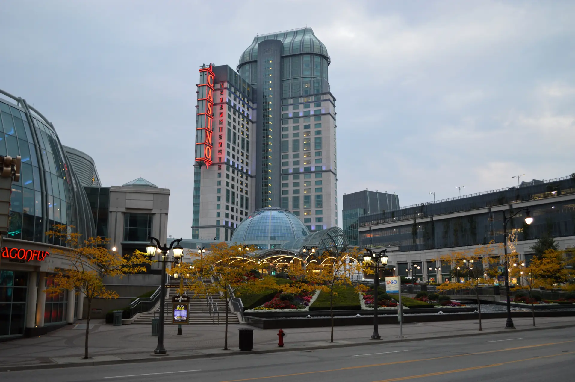 Fallsview Casino Resort exterior at night